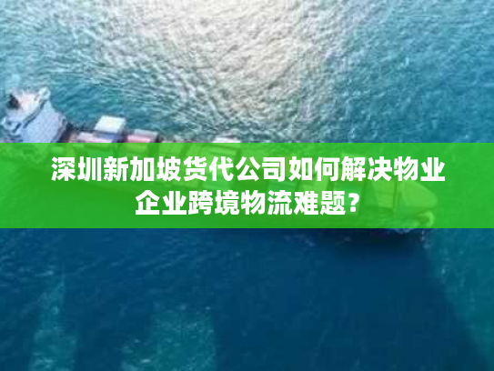 深圳新加坡货代公司如何解决物业企业跨境物流难题? 深圳新加坡货代公司如何解决物业企业跨境物流难题?