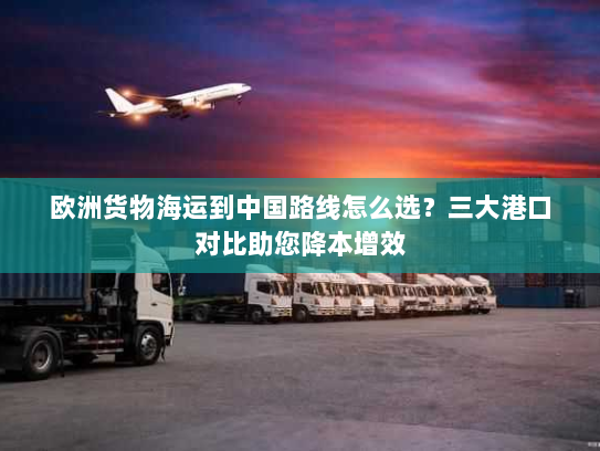 欧洲货物海运到中国路线怎么选?三大港口对比助您降本增效 欧洲货物海运到中国路线怎么选?三大港口对比助您降本增效