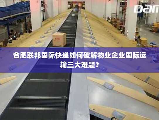 合肥联邦国际快递如何破解物业企业国际运输三大难题？