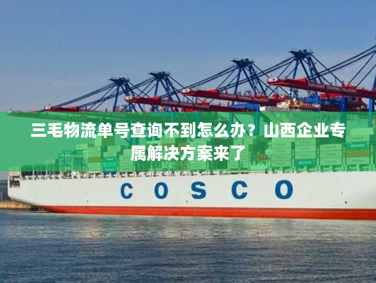 三毛物流单号查询不到怎么办?山西企业专属解决方案来了 三毛物流单号查询不到怎么办?山西企业专属解决方案来了