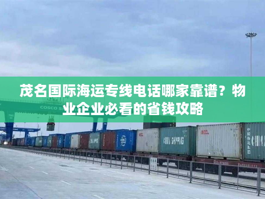 茂名国际海运专线电话哪家靠谱？物业企业必看的省钱攻略