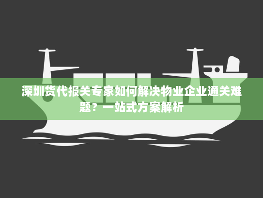 深圳货代报关专家如何解决物业企业通关难题?一站式方案解析 深圳货代报关专家如何解决物业企业通关难题?一站式方案解析