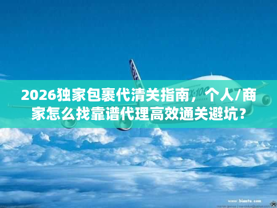2026独家包裹代清关指南，个人/商家怎么找靠谱代理高效通关避坑？