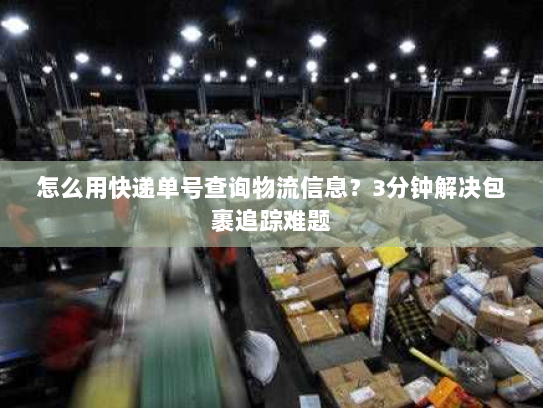 怎么用快递单号查询物流信息?3分钟解决包裹追踪难题 怎么用快递单号查询物流信息?3分钟解决包裹追踪难题