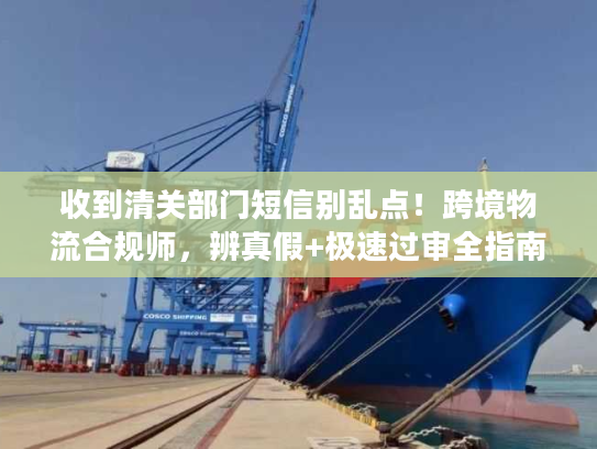 收到清关部门短信别乱点!跨境物流合规师,辨真假+极速过审全指南 收到清关部门短信别乱点!跨境物流合规师,辨真假+极速过审全指南