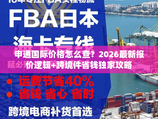 申通国际价格怎么查？2026最新报价逻辑+跨境件省钱独家攻略