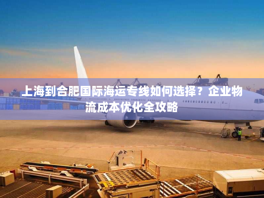 上海到合肥国际海运专线如何选择？企业物流成本优化全攻略