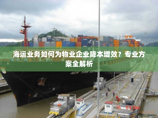 海运业务如何为物业企业降本增效？专业方案全解析