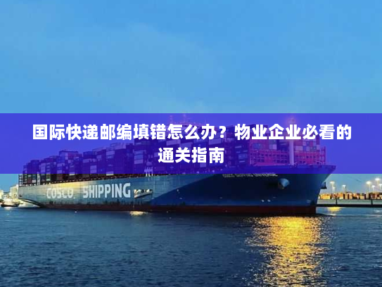 国际快递邮编填错怎么办?物业企业必看的通关指南 国际快递邮编填错怎么办?物业企业必看的通关指南