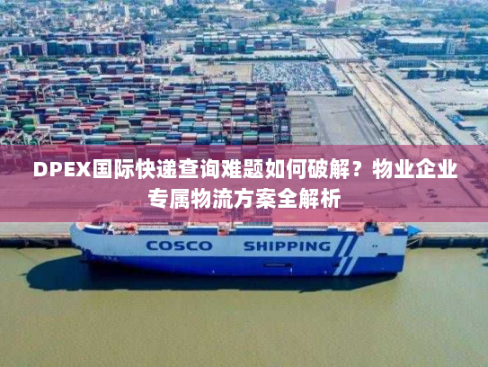 DPEX国际快递查询难题如何破解？物业企业专属物流方案全解析
