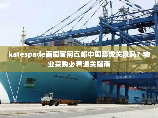 katespade美国官网直邮中国要缴关税吗？物业采购必看通关指南