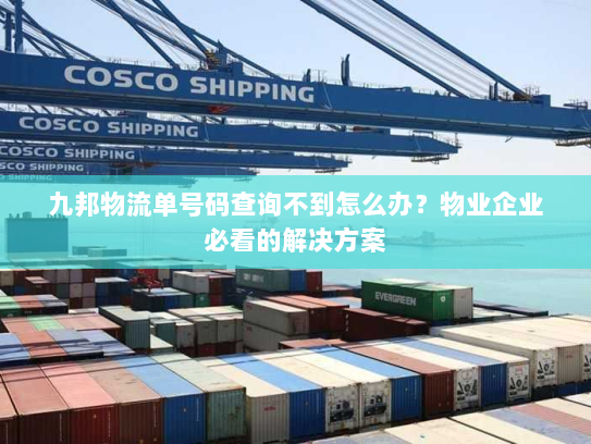 九邦物流单号码查询不到怎么办？物业企业必看的解决方案