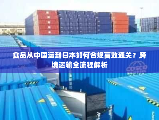 食品从中国运到日本如何合规高效通关?跨境运输全流程解析 食品从中国运到日本如何合规高效通关?跨境运输全流程解析