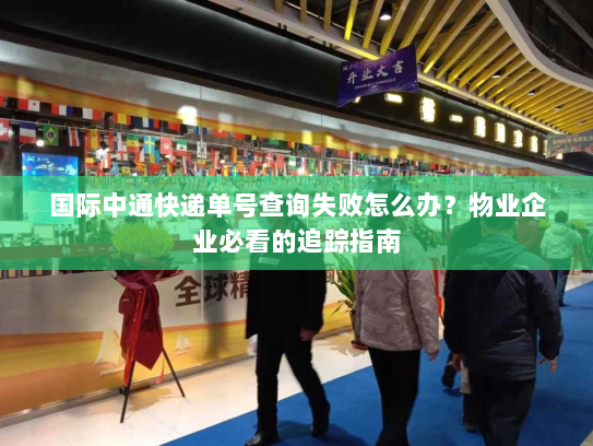 国际中通快递单号查询失败怎么办？物业企业必看的追踪指南