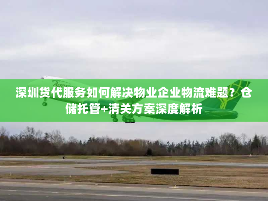 深圳货代服务如何解决物业企业物流难题?仓储托管+清关方案深度解析 深圳货代服务如何解决物业企业物流难题?仓储托管+清关方案深度解析