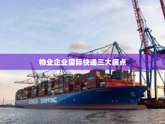 物业企业国际快递三大痛点 物业企业国际快递三大痛点