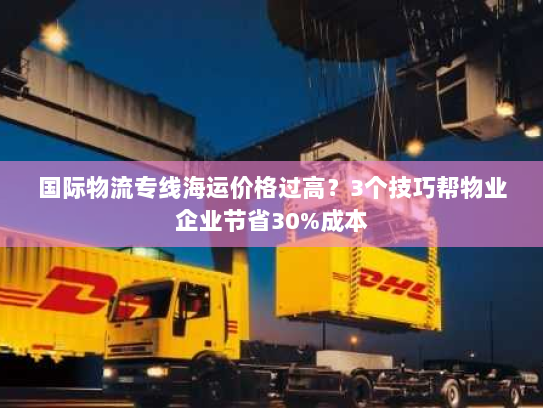 国际物流专线海运价格过高？3个技巧帮物业企业节省30%成本