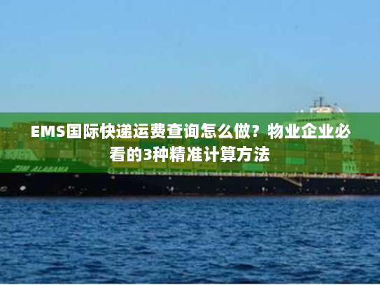 EMS国际快递运费查询怎么做？物业企业必看的3种精准计算方法