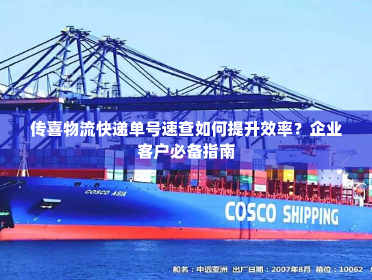 传喜物流快递单号速查如何提升效率？企业客户必备指南