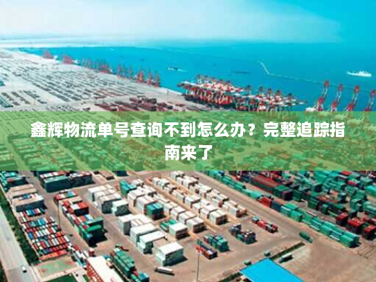 鑫辉物流单号查询不到怎么办?完整追踪指南来了 鑫辉物流单号查询不到怎么办?完整追踪指南来了