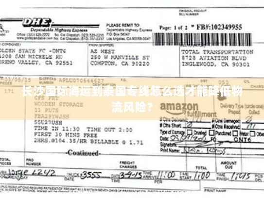 长沙国际海运到泰国专线怎么选才能降低物流风险？