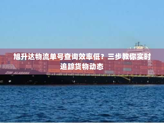 旭升达物流单号查询效率低？三步教你实时追踪货物动态