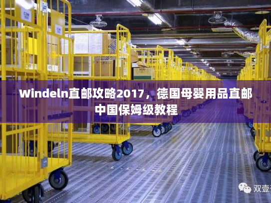 Windeln直邮攻略2017,德国母婴用品直邮中国保姆级教程 Windeln直邮攻略2017,德国母婴用品直邮中国保姆级教程