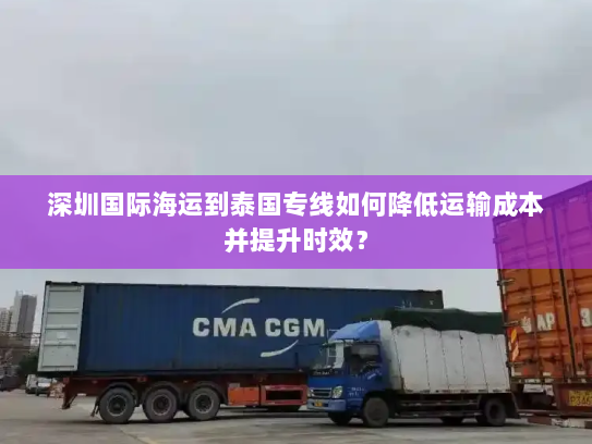 深圳国际海运到泰国专线如何降低运输成本并提升时效？