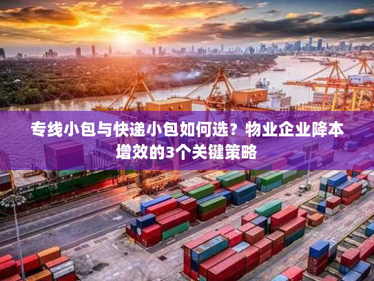 专线小包与快递小包如何选？物业企业降本增效的3个关键策略