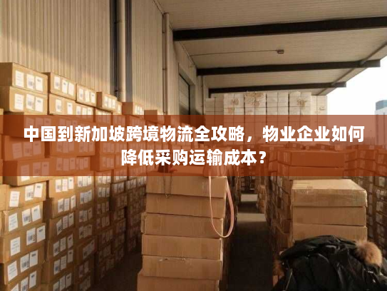 中国到新加坡跨境物流全攻略,物业企业如何降低采购运输成本? 中国到新加坡跨境物流全攻略,物业企业如何降低采购运输成本?