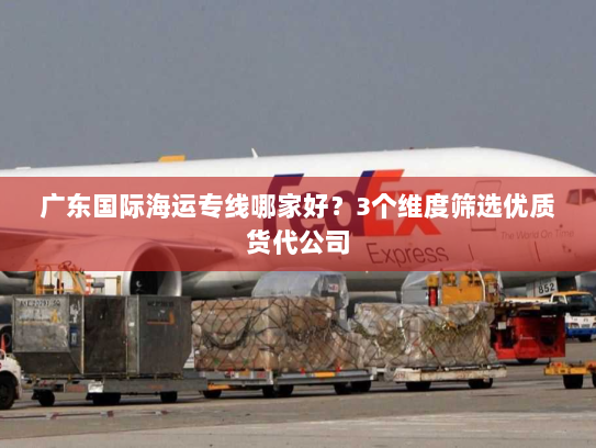 广东国际海运专线哪家好?3个维度筛选优质货代公司 广东国际海运专线哪家好?3个维度筛选优质货代公司