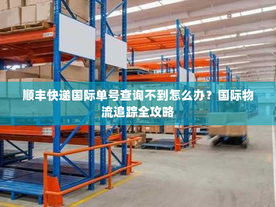 顺丰快递国际单号查询不到怎么办？国际物流追踪全攻略