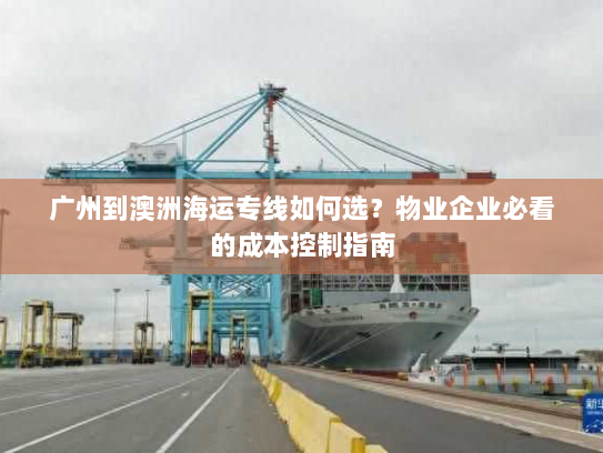 广州到澳洲海运专线如何选？物业企业必看的成本控制指南