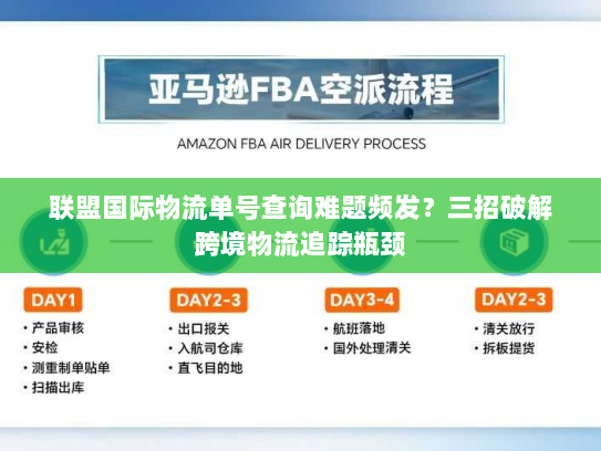 联盟国际物流单号查询难题频发？三招破解跨境物流追踪瓶颈