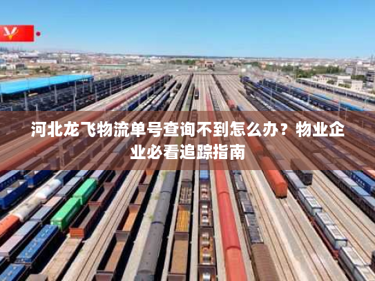 河北龙飞物流单号查询不到怎么办?物业企业必看追踪指南 河北龙飞物流单号查询不到怎么办?物业企业必看追踪指南