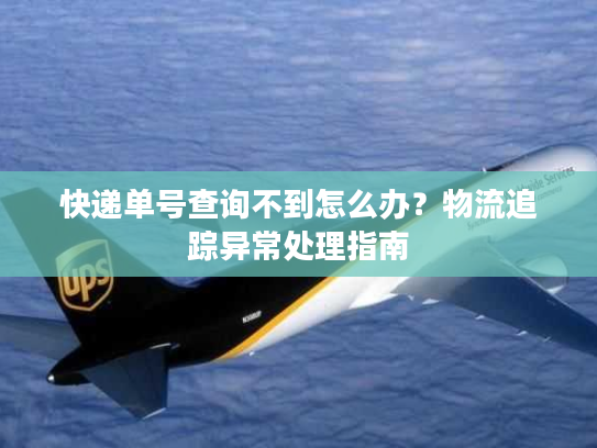 快递单号查询不到怎么办？物流追踪异常处理指南