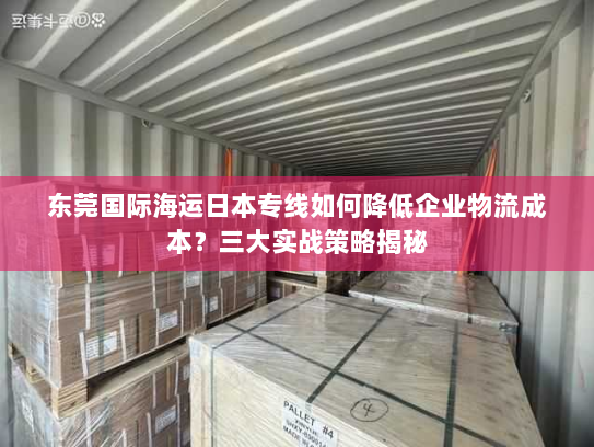 东莞国际海运日本专线如何降低企业物流成本？三大实战策略揭秘
