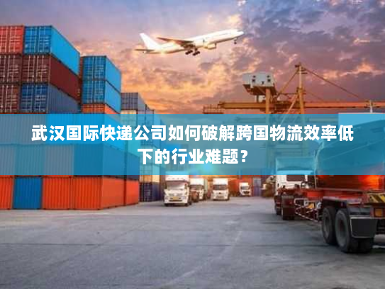 武汉国际快递公司如何破解跨国物流效率低下的行业难题? 武汉国际快递公司如何破解跨国物流效率低下的行业难题?
