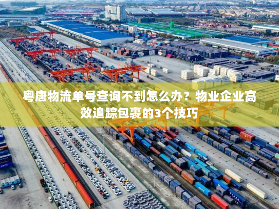 粤唐物流单号查询不到怎么办?物业企业高效追踪包裹的3个技巧 粤唐物流单号查询不到怎么办?物业企业高效追踪包裹的3个技巧