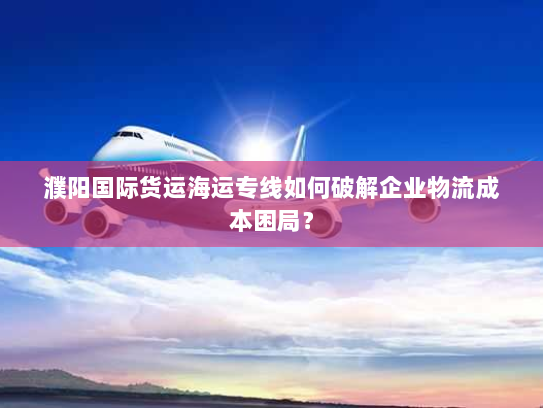 濮阳国际货运海运专线如何破解企业物流成本困局？