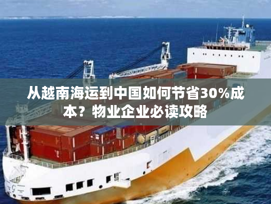 从越南海运到中国如何节省30%成本？物业企业必读攻略