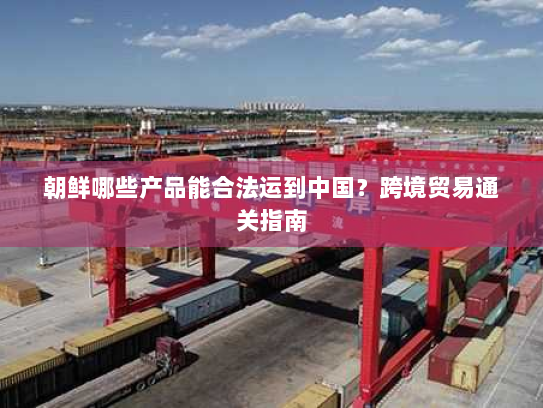 朝鲜哪些产品能合法运到中国?跨境贸易通关指南 朝鲜哪些产品能合法运到中国?跨境贸易通关指南