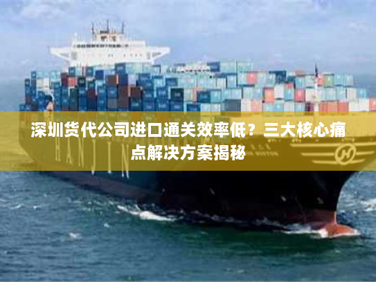 深圳货代公司进口通关效率低?三大核心痛点解决方案揭秘 深圳货代公司进口通关效率低?三大核心痛点解决方案揭秘