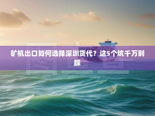 矿机出口如何选择深圳货代?这5个坑千万别踩 矿机出口如何选择深圳货代?这5个坑千万别踩
