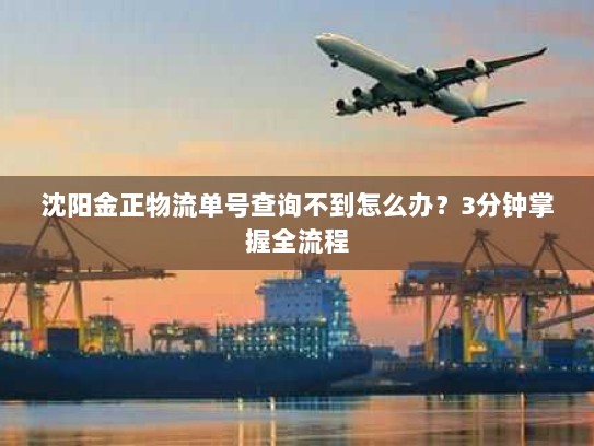 沈阳金正物流单号查询不到怎么办？3分钟掌握全流程