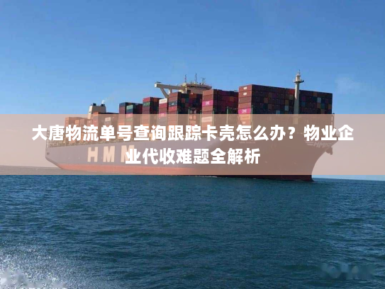 大唐物流单号查询跟踪卡壳怎么办?物业企业代收难题全解析 大唐物流单号查询跟踪卡壳怎么办?物业企业代收难题全解析