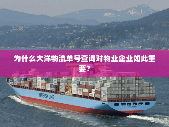 为什么大洋物流单号查询对物业企业如此重要？