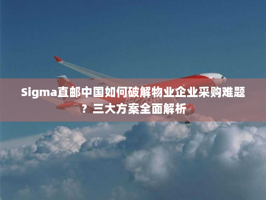 Sigma直邮中国如何破解物业企业采购难题?三大方案全面解析 Sigma直邮中国如何破解物业企业采购难题?三大方案全面解析