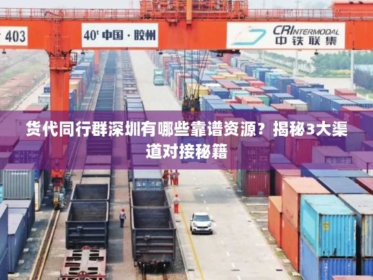 货代同行群深圳有哪些靠谱资源?揭秘3大渠道对接秘籍 货代同行群深圳有哪些靠谱资源?揭秘3大渠道对接秘籍