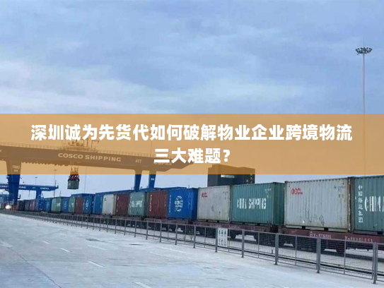 深圳诚为先货代如何破解物业企业跨境物流三大难题? 深圳诚为先货代如何破解物业企业跨境物流三大难题?